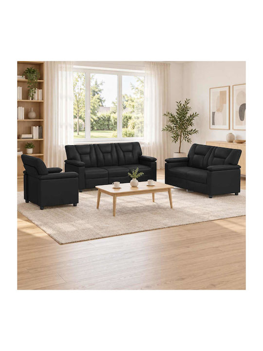 Wohnzimmermöbel-Set 3-Sitzer & 2-Sitzer & Sessel