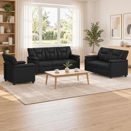 Set Mobilă Living Canapea cu 3 Locuri & Canapea cu 2 Locuri & Fotoliu