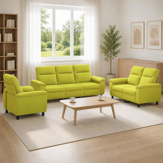 Living Room Furniture Set 3-Seater & 2-Seater & Armchair