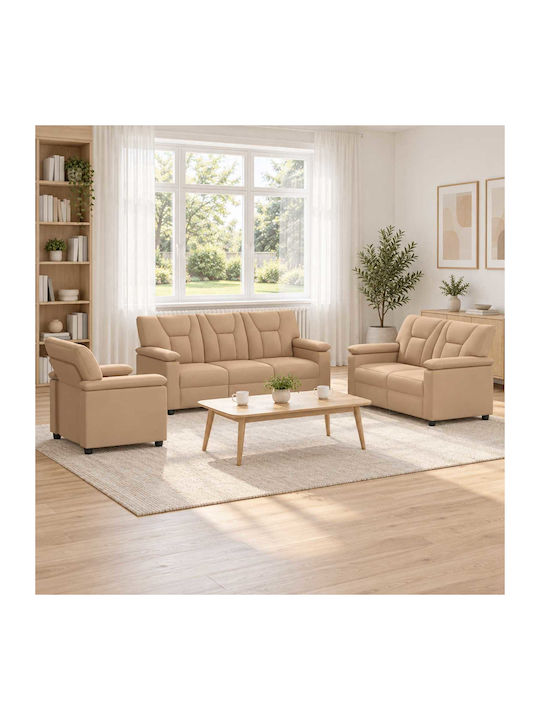 Wohnzimmermöbel-Set 3-Sitzer & 2-Sitzer & Sessel