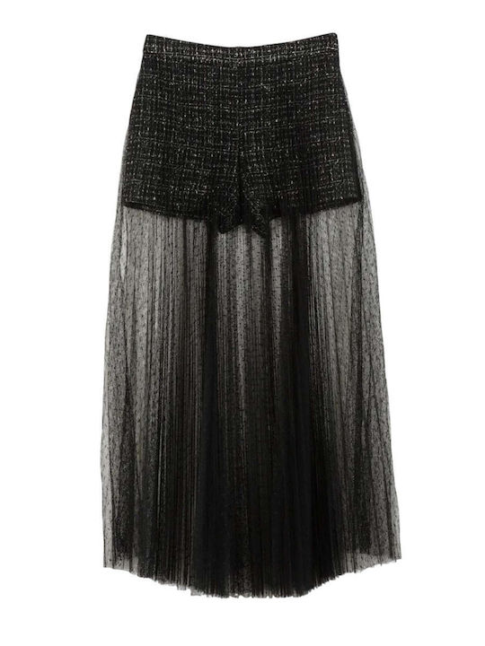 Women's Black Skort with Tulle