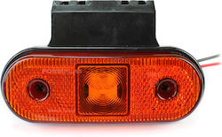 Set de 4 Lămpi de Gabarit Suspendate cu 4 LED-uri 12/24 V, Chihlimbarii, 115 mm 0193s