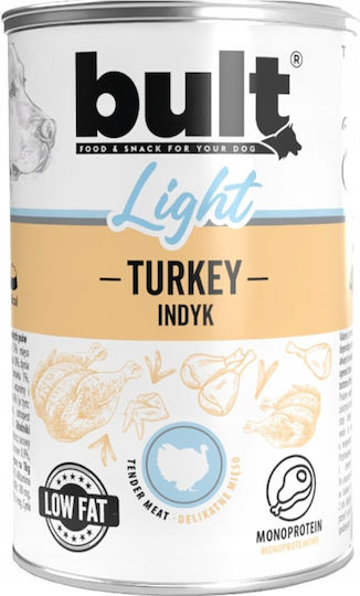 Bult Light Complete Wet Dog Food in a Can, Diet with Turkey 400 g