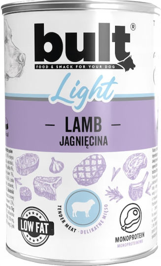 Bult Light Monoprotein Wet Dog Food in Diet Can with Lamb Diet 400g