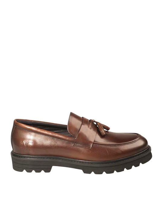 19V69 Loafers Bărbătești în Culoare Tabac