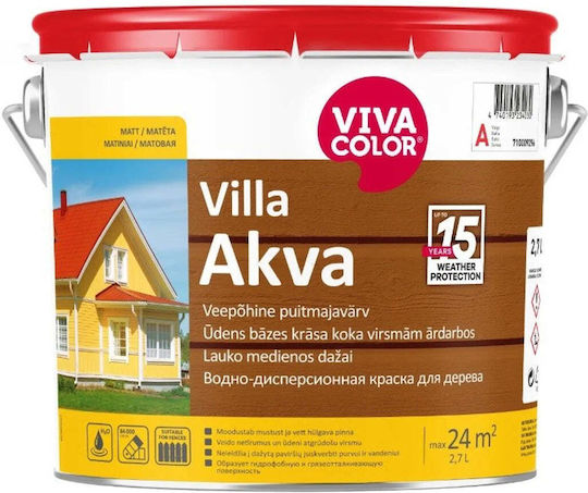 VivaColor Acrylic Water-Based Paint for Exterior Use Villa Akva 2.7lt