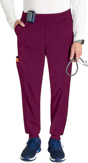 Cherokee Pantaloni Medicali Bărbătești Burgundy