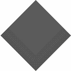 Luxus-Servietten Anthrazit 24x24 cm 1-lagig – 5...