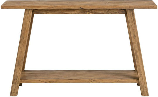 Konsolentisch aus Massivholz, Natur L140xB35xH85 cm