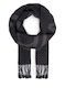 Men's Wool Scarf Black
