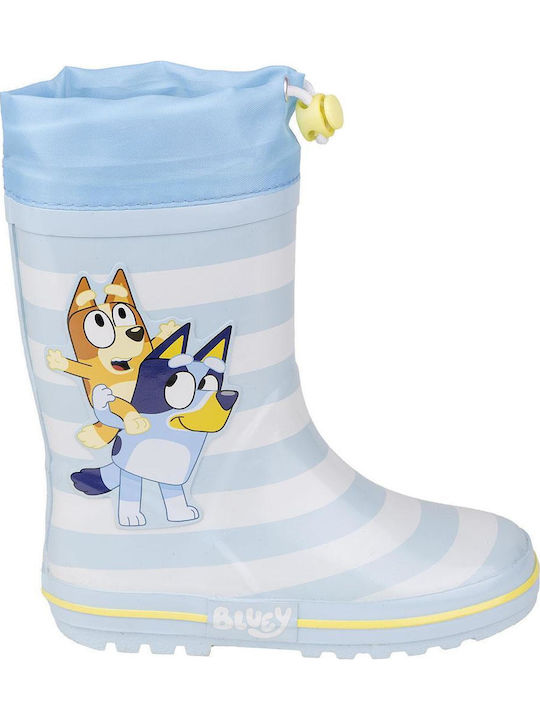 Kinder Gummistiefel mit Innenfutter Bluey Hellblaue