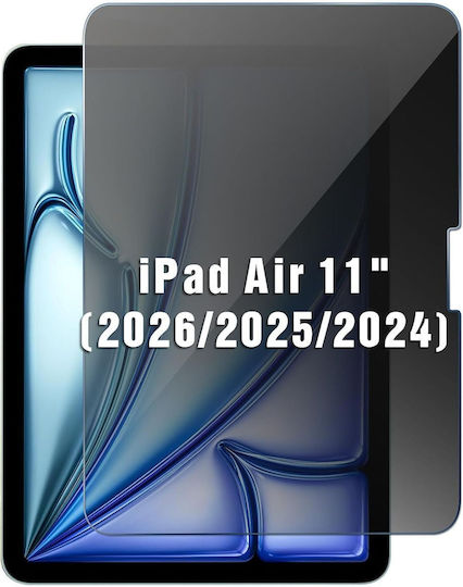 Privacy Tempered Glass Screen Protector Apple Ipad Air 11" M4 2026 7th Gen M3 2025 6th Gen M2 2024