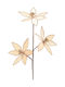 Decoris Ramură Decorativă de Crăciun din Țesătură, Lungime 63 cm, Aurie