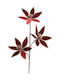 Decoris Ramură Decorativă Textilă de Crăciun, Lungime 63 cm, Burgundy