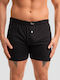 Men's Black Printed Boxer