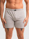 Men's Grey Printed Boxer
