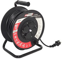 AWTools Extension Cord Reel with 30m Cable Wate...