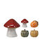 Jk Home Décor Есенна Декорация Керамика 6x6x6cm 4 Дизайна
