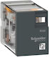 Schneider Electric Harmony Ρελέ Ράγας 3A με Τάση 24V