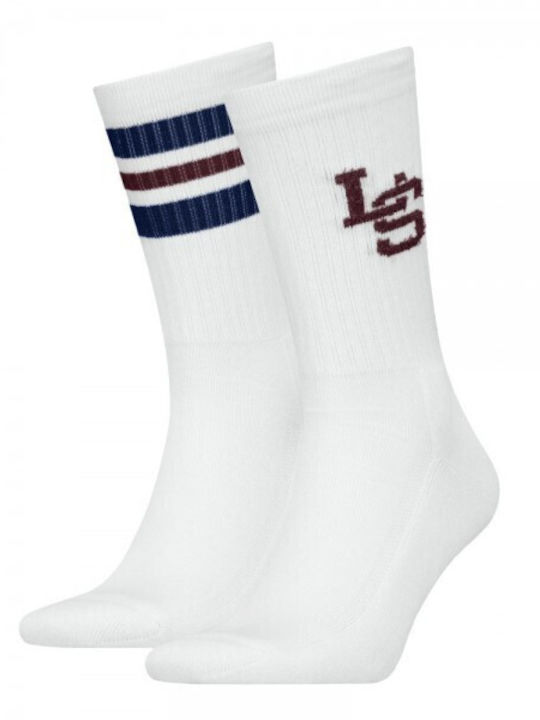 Levi's Reg Cut Ls Ανδρικές Κάλτσες White/red/blue 2Pack