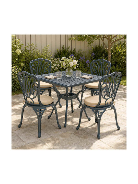 vidaXL Soest Round Garden Chair Cushions Cream ...