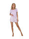 Aruelle Sommerliches Damen-Pyjama-Set in Fliederfarben