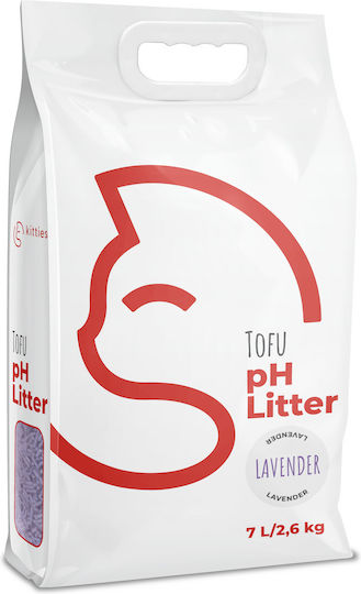 Kitties Ph Litter Plant-Based Cat Litter Tofu with Lavender Scent 2.6kg / 7lt