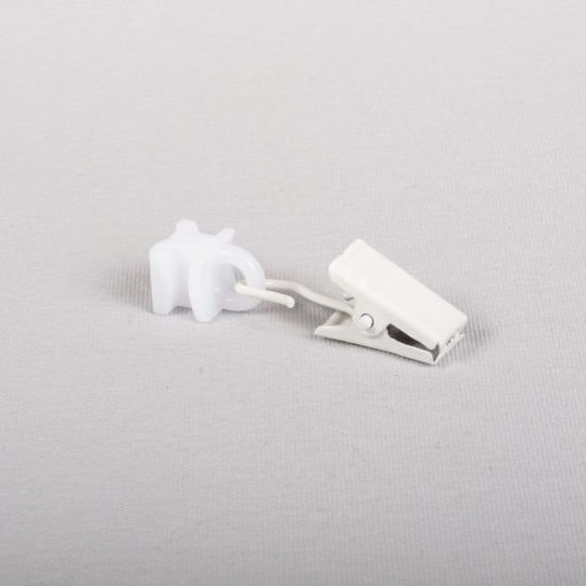 Domoletti Sliding Metal Clip Accessory White 30 Pieces