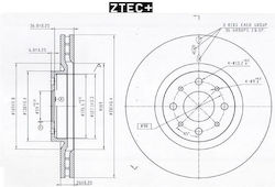 Bremsscheiben Ztec+ Vorne Fiat/Alfa 281 mm x 26 mm Dicke Bd4377 Bremsscheiben Ztec+ Vorne Fiat/Alfa 281 mm x 26 mm Dicke Bd4377