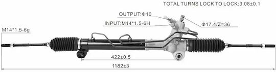 Nissan X-Trail T30 '01 Hydraulic Steering Rack 49001-8h900