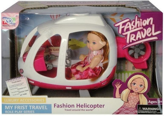 Swede Helicopter Vehicle for Dolls for Ages 3+
