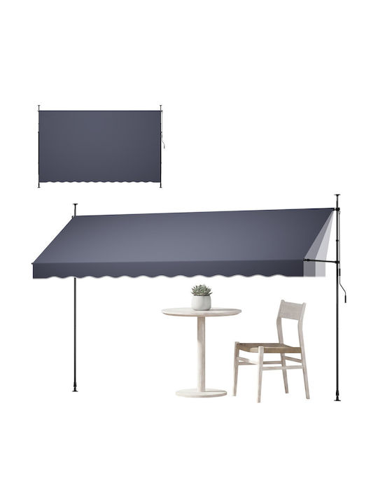 Vevor Τέντα Βεράντας Γκρι 4x3.1m