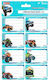 +Efo Sticki Notebook Labels 7.2x4.8cm 16 Pieces
