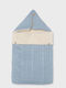 Mayoral Winter Sleeping Bag Wearable Blanket Light Blue with Hood