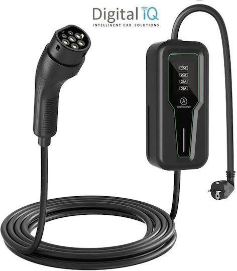 Digital IQ Tragbares Einphasiges Ladegerät 3,5 kW mit Integriertem 5-m-Kabel Typ 2 (DIQ EV PRL 01635)