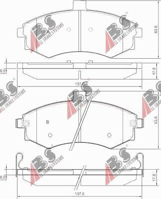 Предни спирачни накладки Hyundai Elantra 00 Matrix 01 581012da40