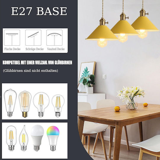 Lampa Κρεμαστό Φωτιστικό Κίτρινο 10x10εκ. Lampa Κρεμαστό Φωτιστικό Κίτρινο 10x10εκ.