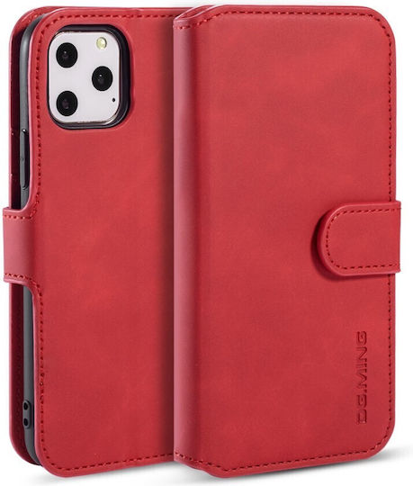 DG.MING Ретро портмоне Червено (iPhone 11 Pro)