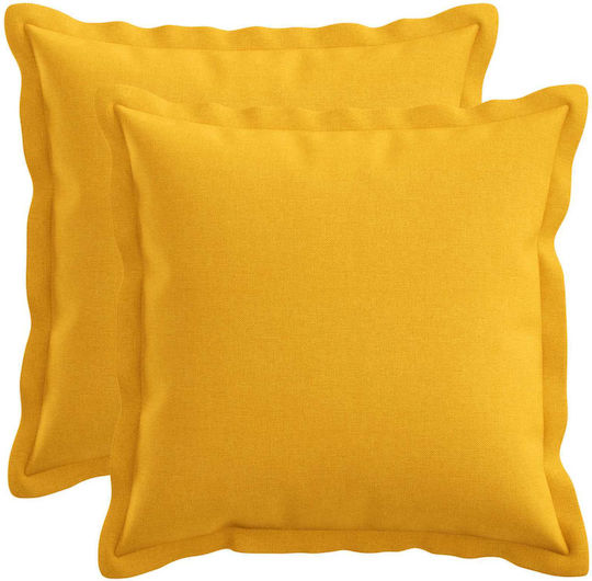 vidaXL Față de Pernă Houten Galben Deschis 2 Buc. 40x40 cm vidaXL Față de Pernă Houten Galben Deschis 2 Buc. 40x40 cm