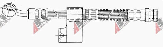Hyundai Accent 94-00 Lp Furtun Flexibil de Frână 5873122000