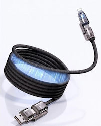 Hyperloq Braided USB to Cable Black 1.2m 54649622528338