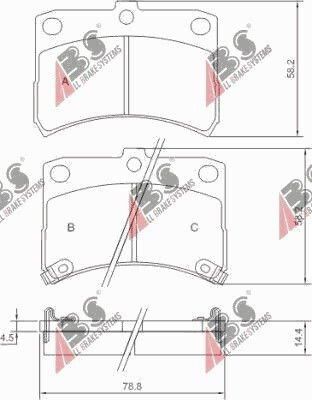 Plăcuțe de Frână Daihatsu Cuore 98-03 0449197202