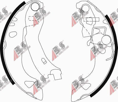 Bremsbacken Fiat Punto 93–99 9947773