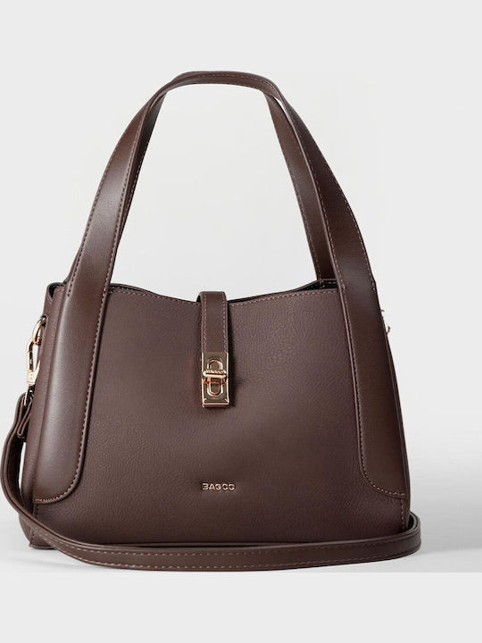 Damen Satchel Tasche Braun