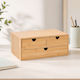 Relaxdays Sertar de Birou 33x21x13.5cm Maro
