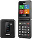 Flipper Dual SIM Button Mobile Phone Black Metal