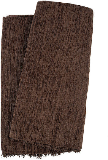 Sunshine Cuvertură pentru Fotoliu din Chenille 180x180 cm Dark Brown