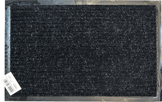 Chios Hellas Covoraș de Intrare din Mochetă cu Suport Antiderapant Negru 90x120 cm PD312MA
