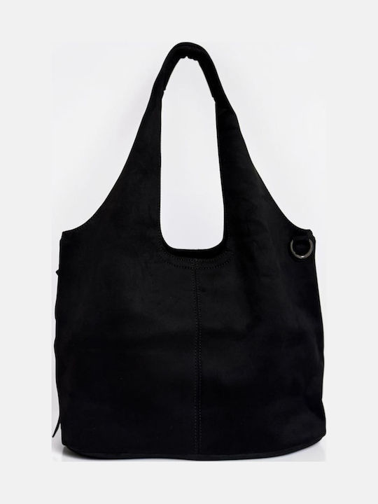 Women's Suede Shoulder Bag Black