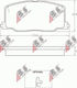 Bremsbeläge Toyota Camry 87–92 Sensor 21372.15.0
